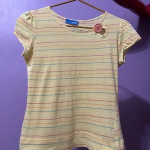 deLiA*s Striped Button Tee